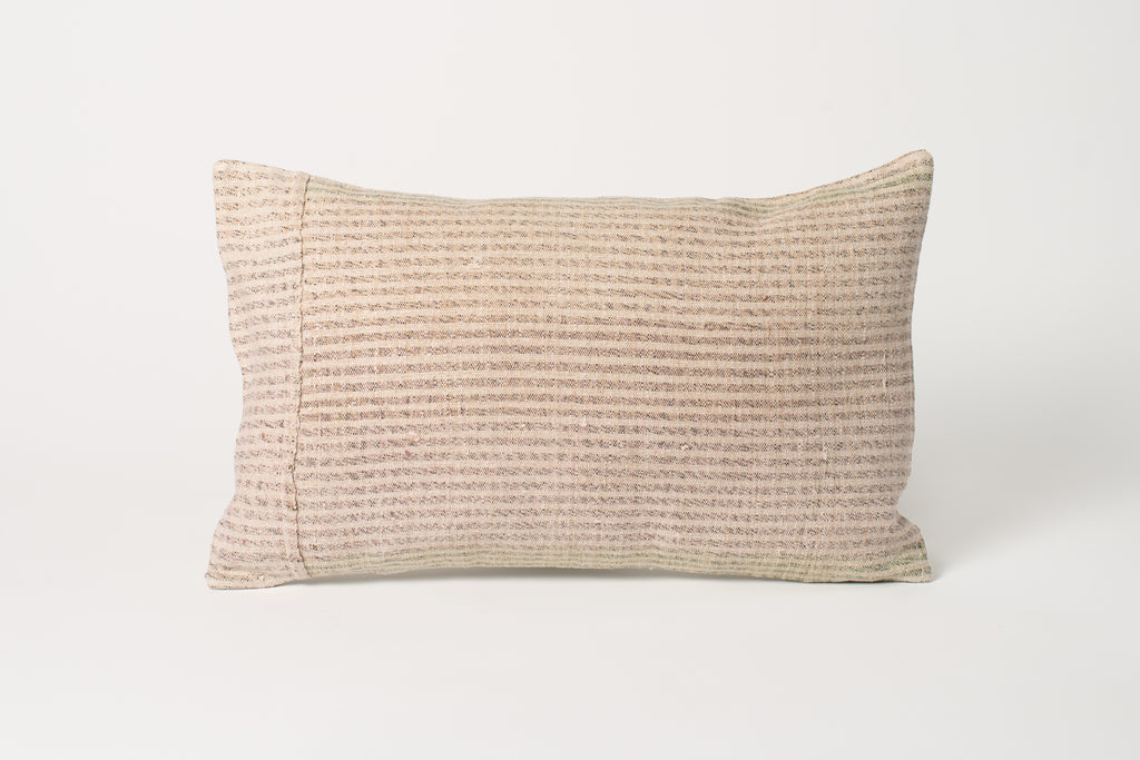 Vintage Grain Sack Pillow 12 x 20 E.
