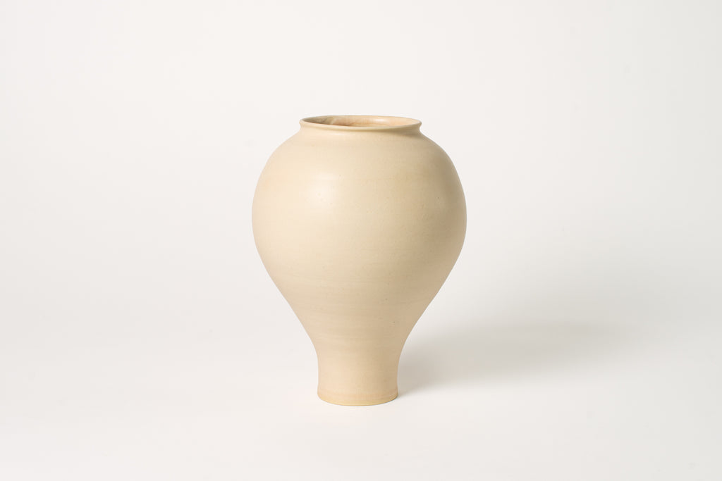 Gourd Vase in Blush Crackle