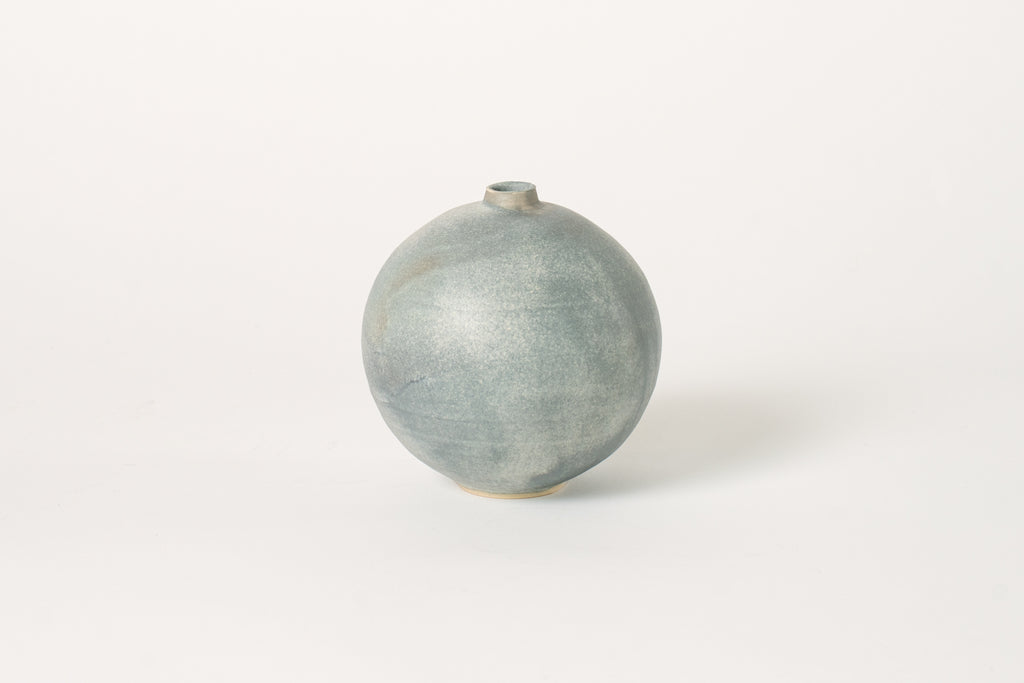 Small Orb Vase in Stormy Blue Grey