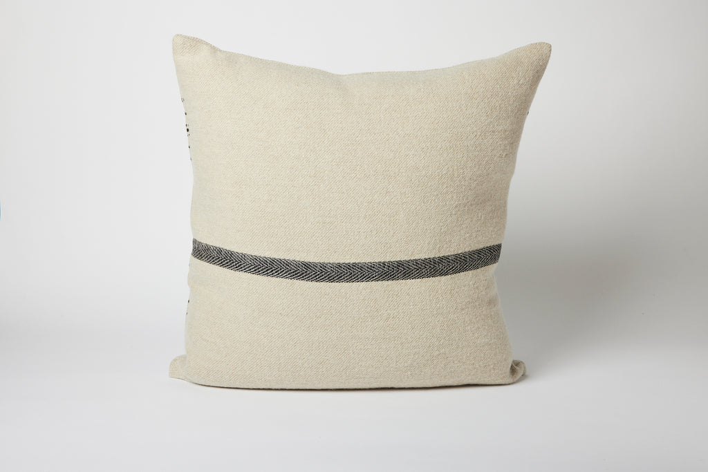 Moroccan Stripe 20" x 20" Wool Linen Pillow