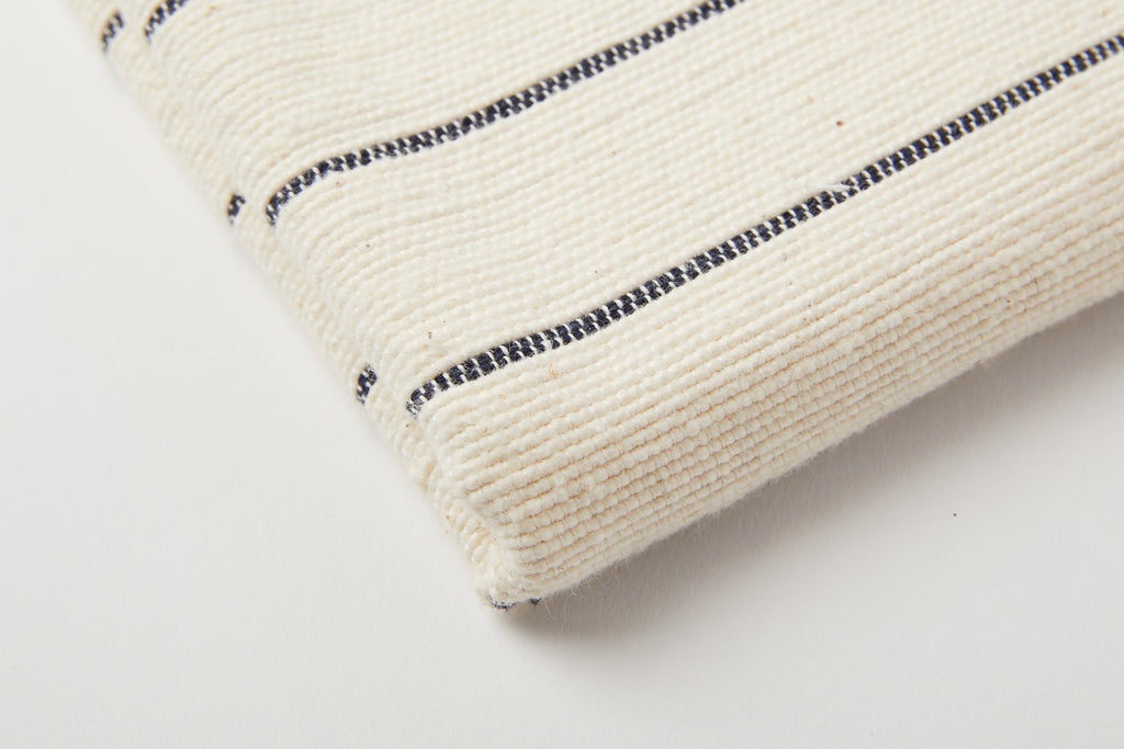 TPE 100% Cotton Natural w Navy Stripe Tea Towel