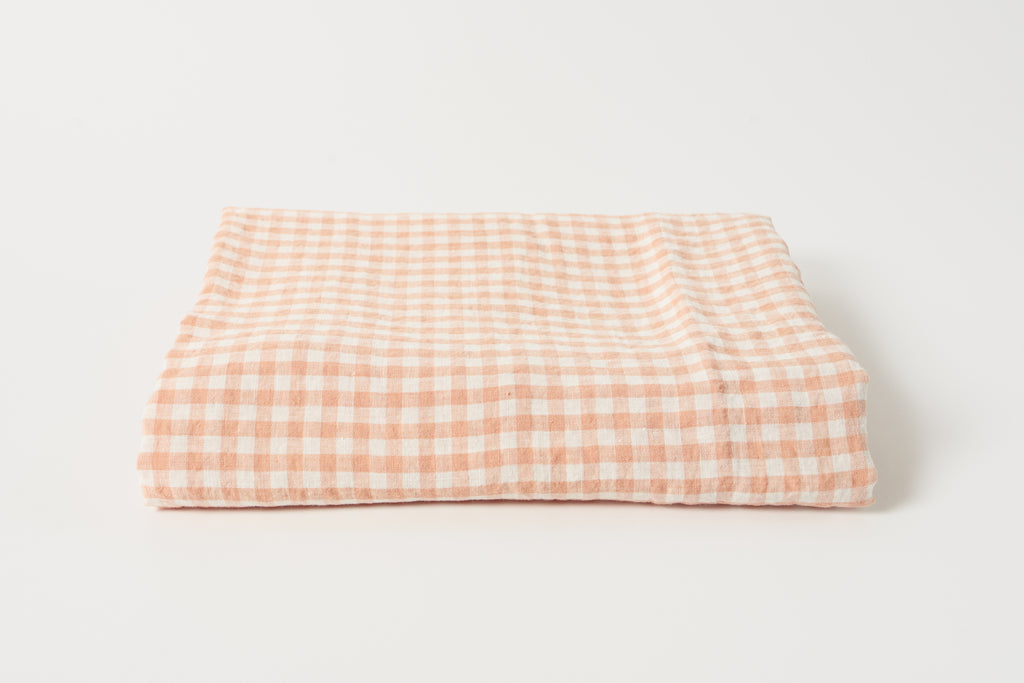 Copper Gingham 55 x 98 Tablecloth