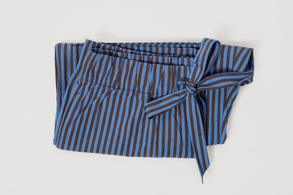 Verneuil Stripes Cotton Poplin Pyjamas Pants Large