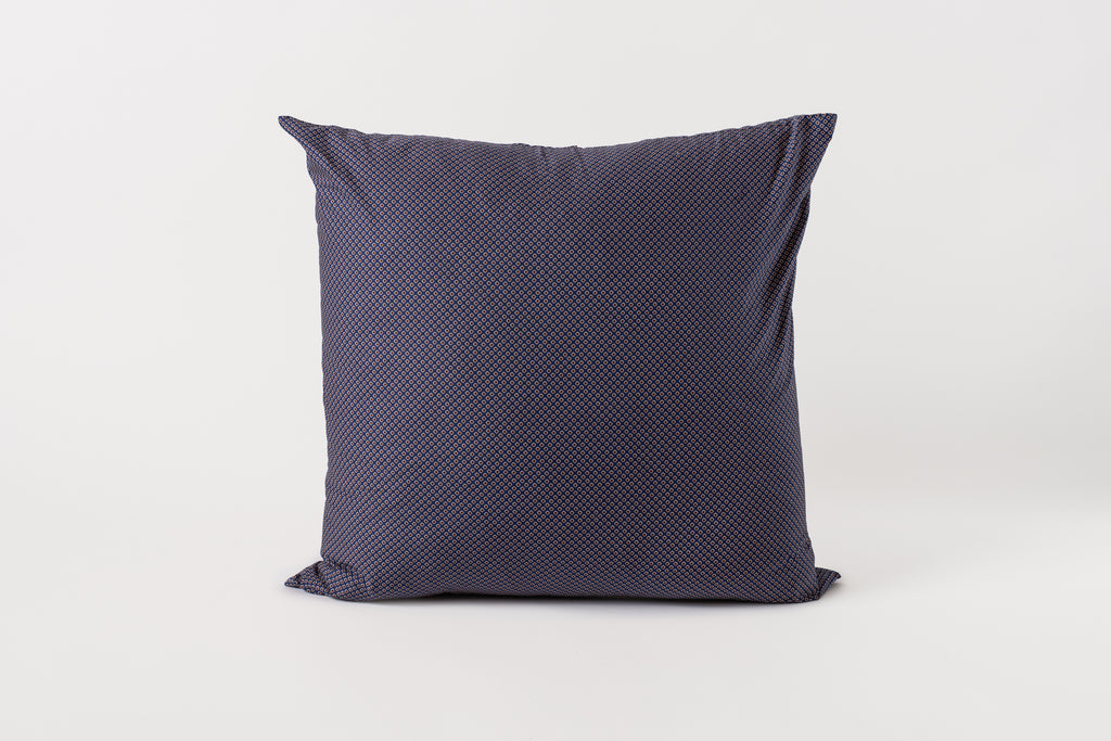 Navy Burgundy Dot Deadstock 16 x 16 Pillow