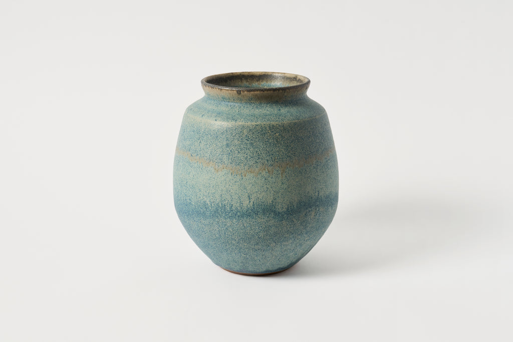 Low Poppy Vase in Bronzed Ink