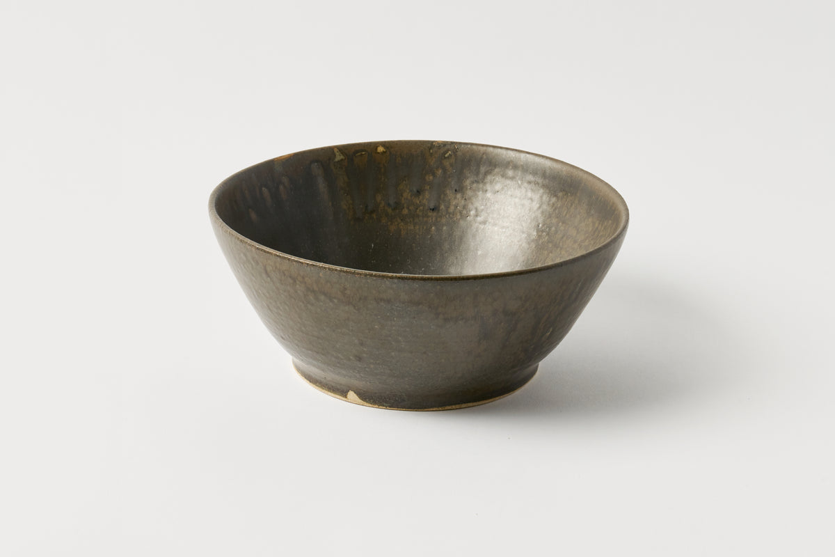 Bronze bowl on a white background