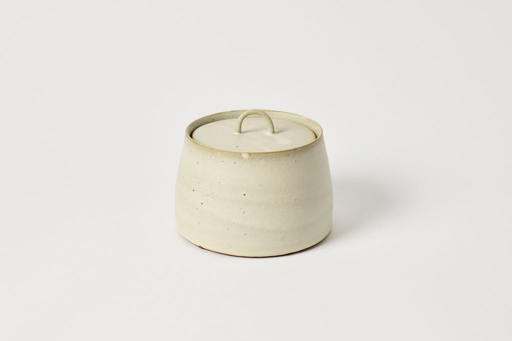Lidded Jar #1 - Matte White