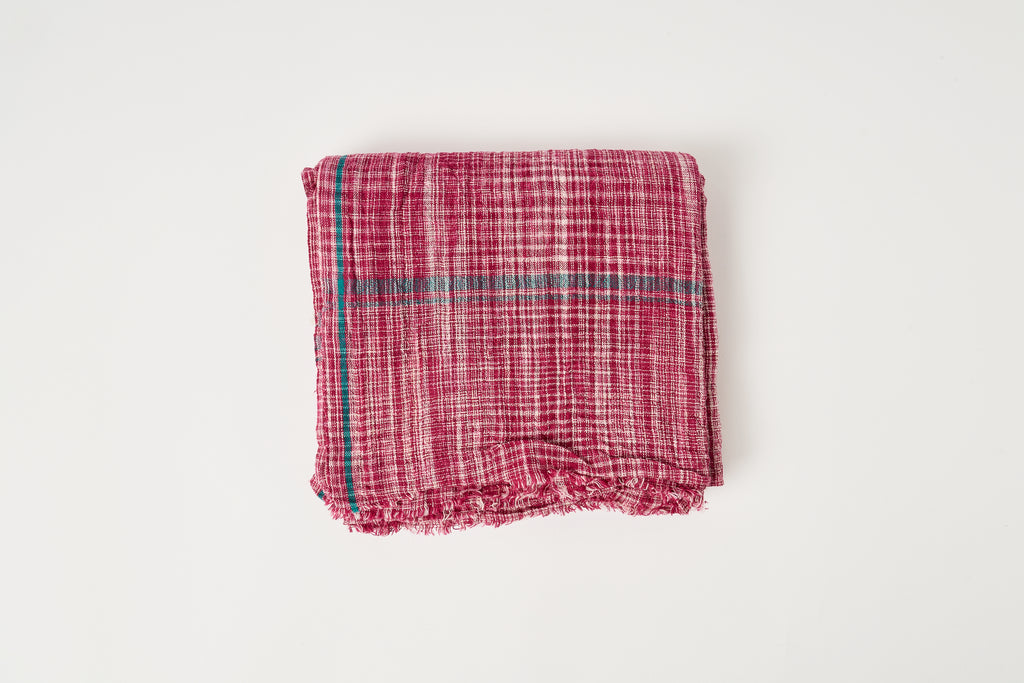 Rustic Towel in Raspberry