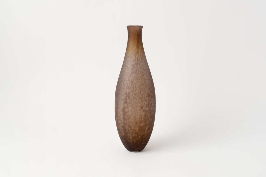 Frosted Glass Vase Textured, XL C.