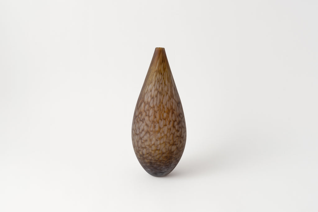 Frosted Glass Vase Textured, XL B.