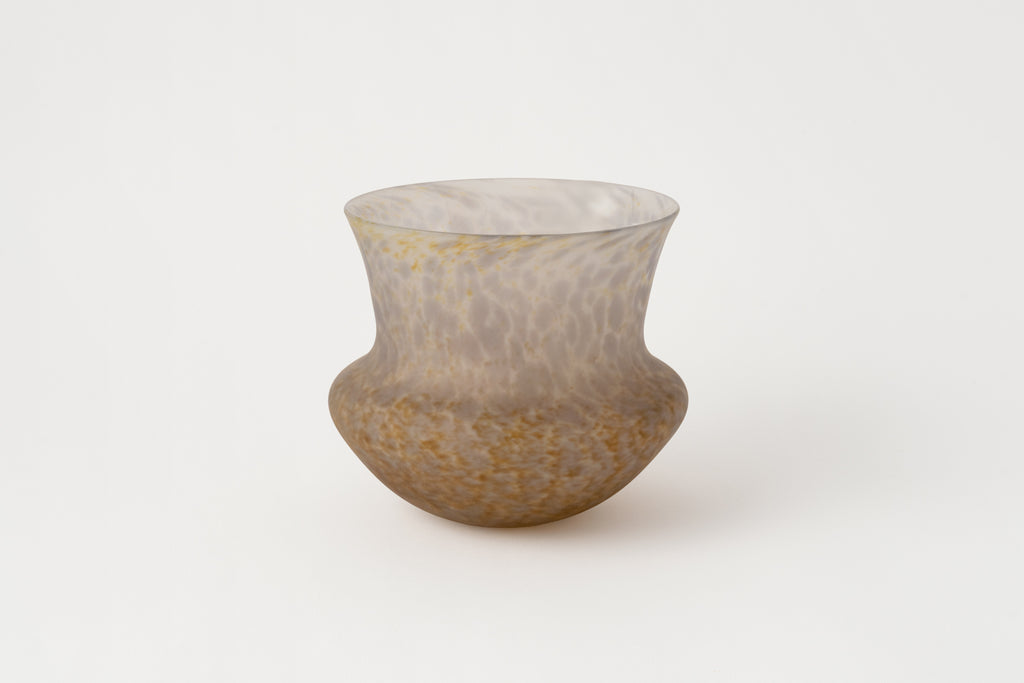 Frosted Glass Vase Textured, Large A.
