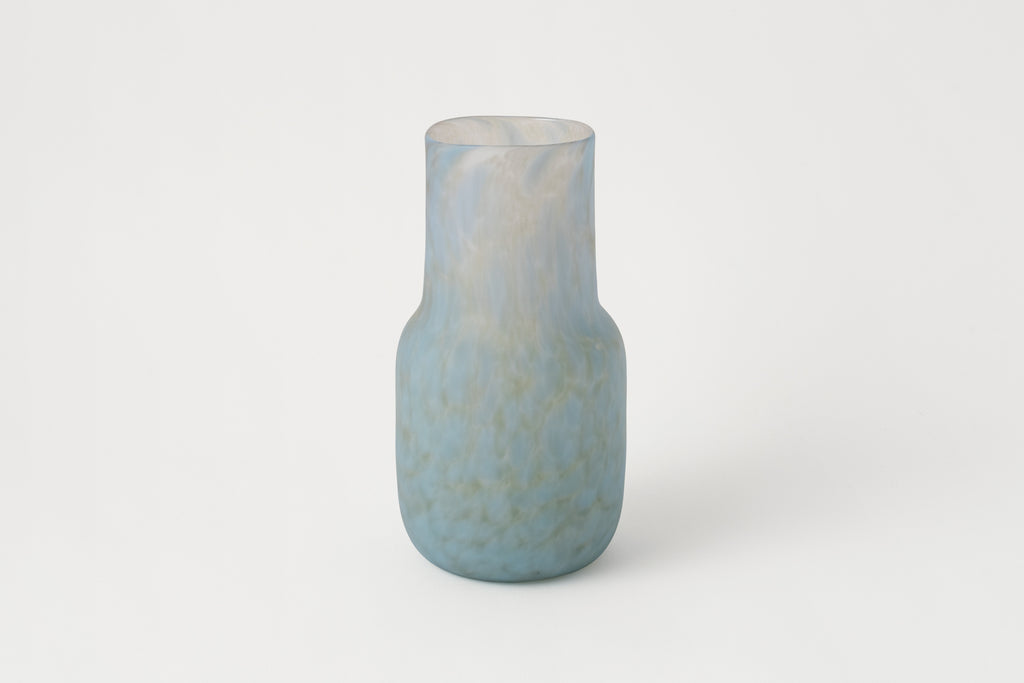 Frosted Glass Vase Textured, Large B.