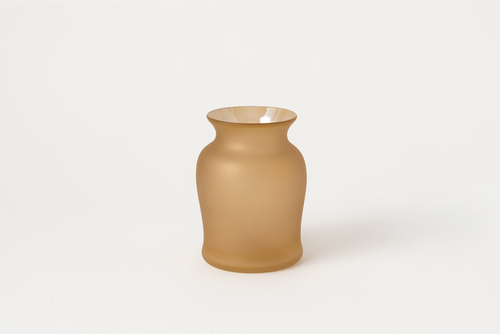 Frosted Glass Vase Solid, Small D.