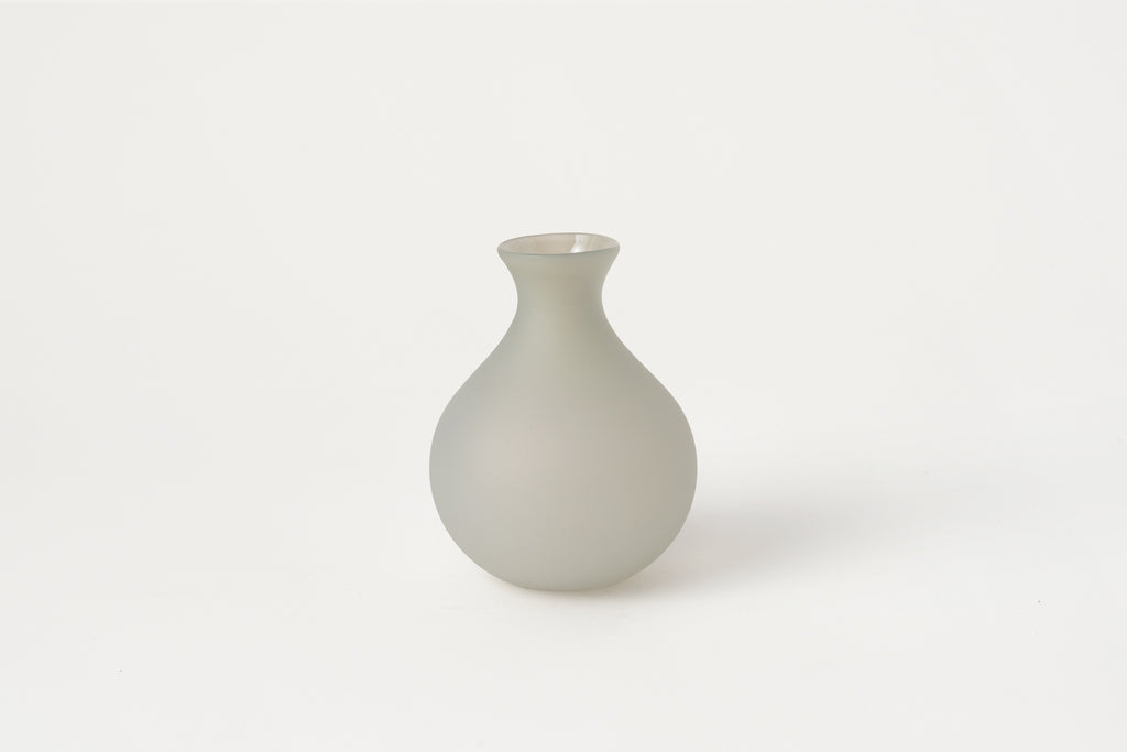 Frosted Glass Vase Solid, Small E.