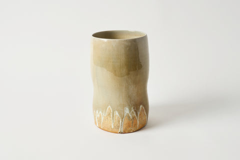 Amber Drip Vase