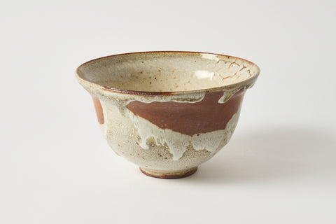 Round Medium Bowl in Vanilla Drizzle