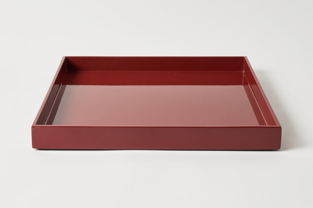 Square Tray in Bordeaux