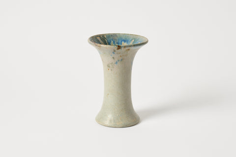 Small Blue Pedestal Vase