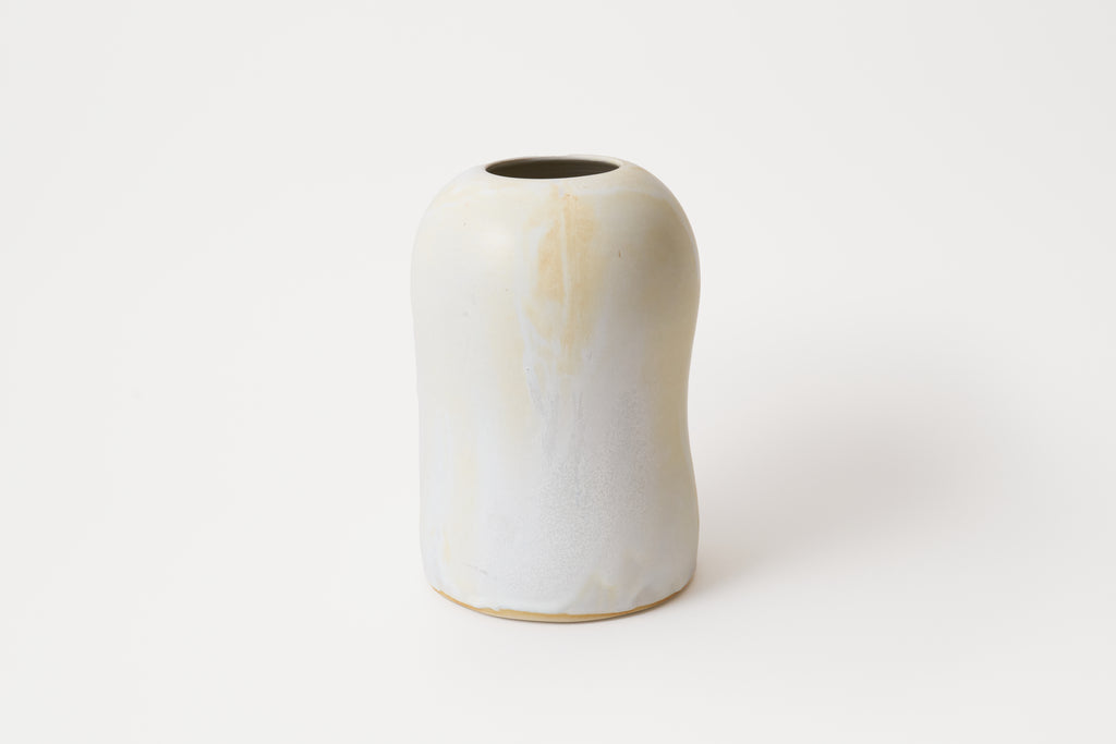 Toasted Satin White Vase