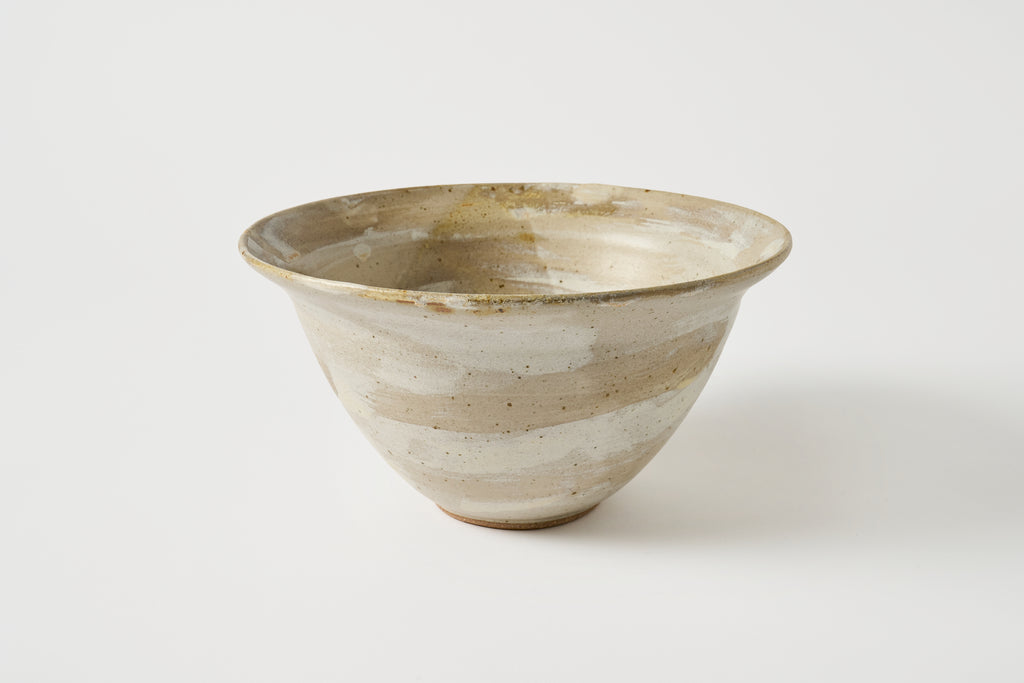 Tall Serving Bowl in Pewter