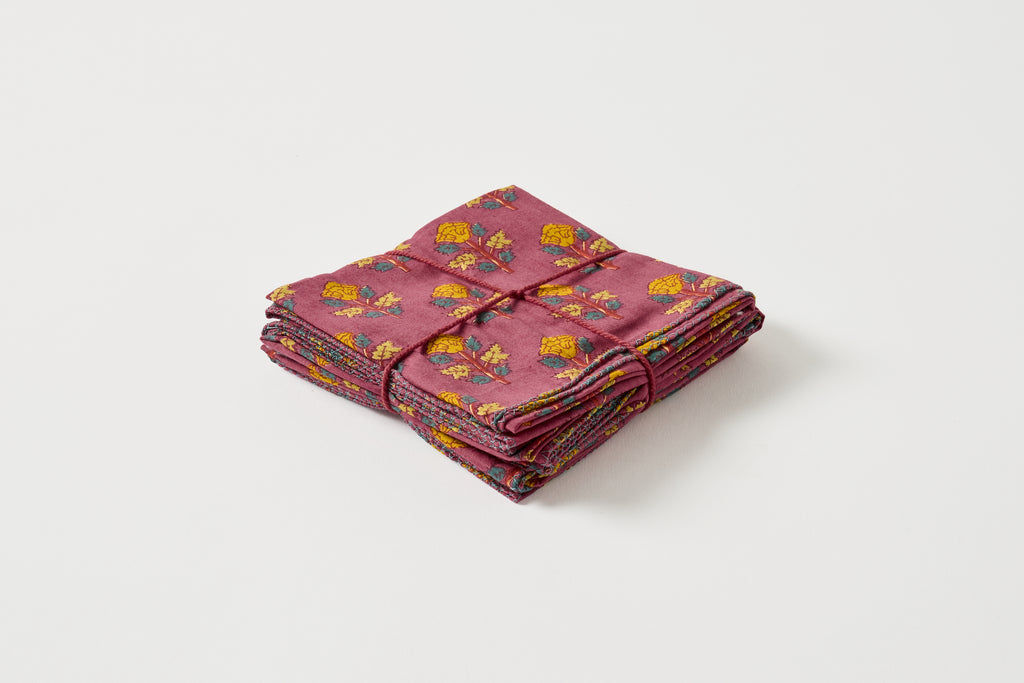Belladone Carmine Set of 4 Napkin