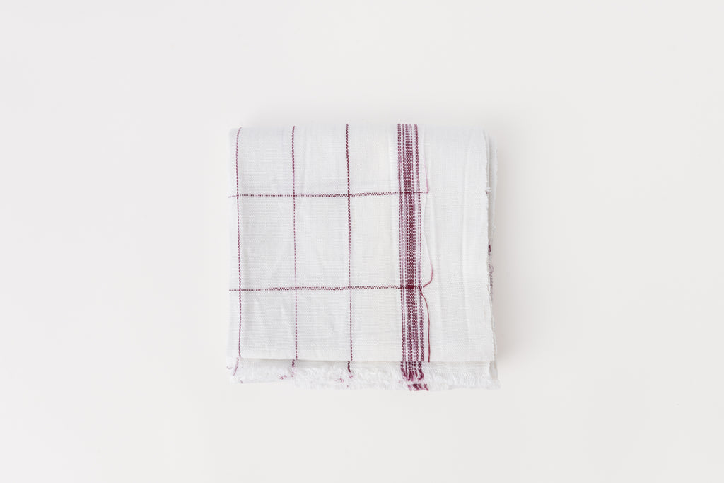 Windowpane Towel Assorted C.