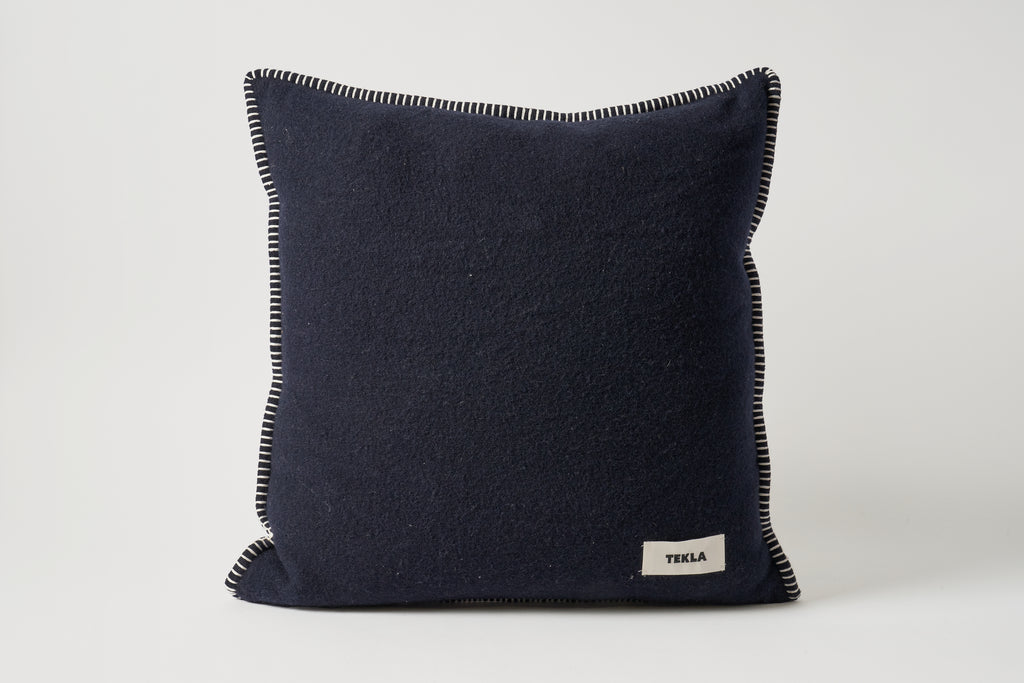 Lambswool Cushion - Dusk Blue