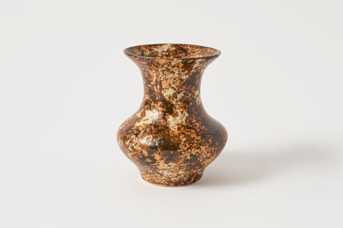 Rust on Red Flared Vase