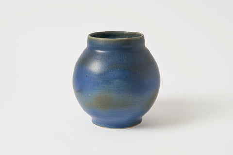 Round Blue Vase