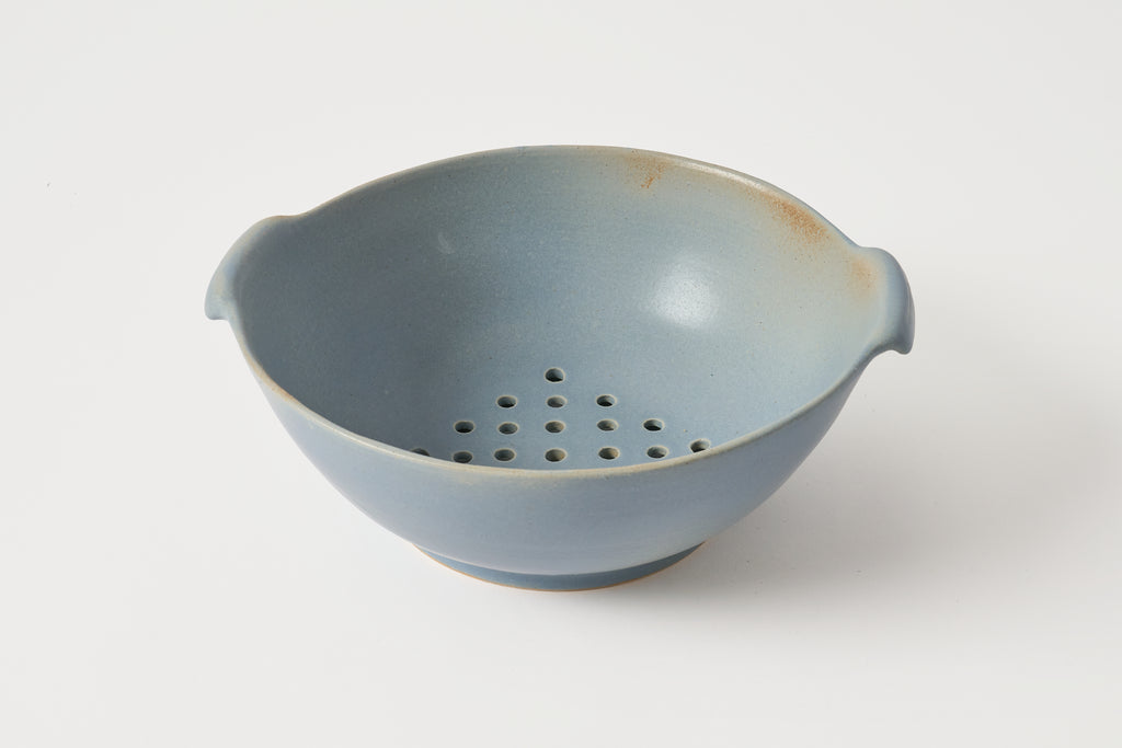 Blue Handled Strainer Bowl
