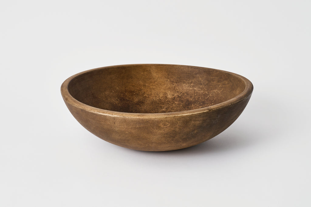 Antique Wood Bowl A.