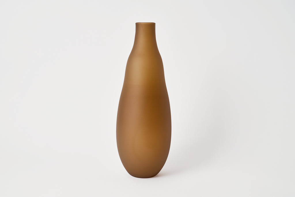 Frosted Glass Vase Solid, XL G.