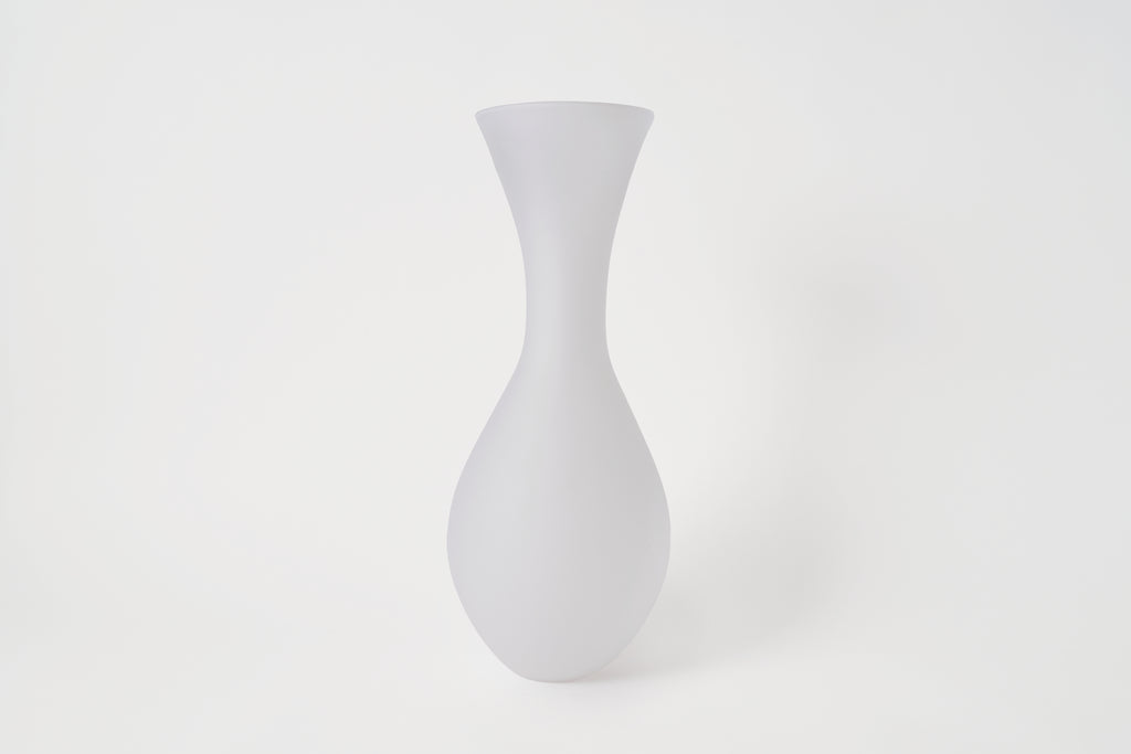 Frosted Glass Vase Solid, Jumbo D.