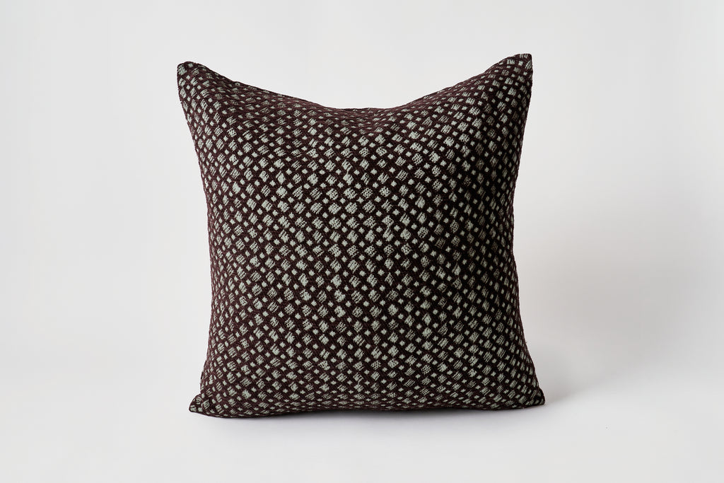 Mini Diamonds in Brown Sage Pillow 20 x 20