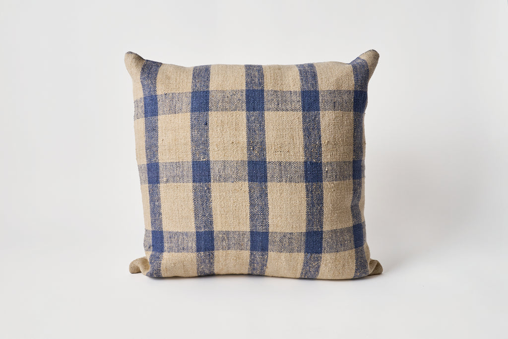 Vintage Grain Sack Pillow 20 x 20 H.