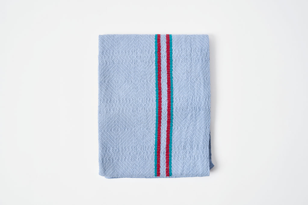 Vintage Tea Towel - Blue/Textured