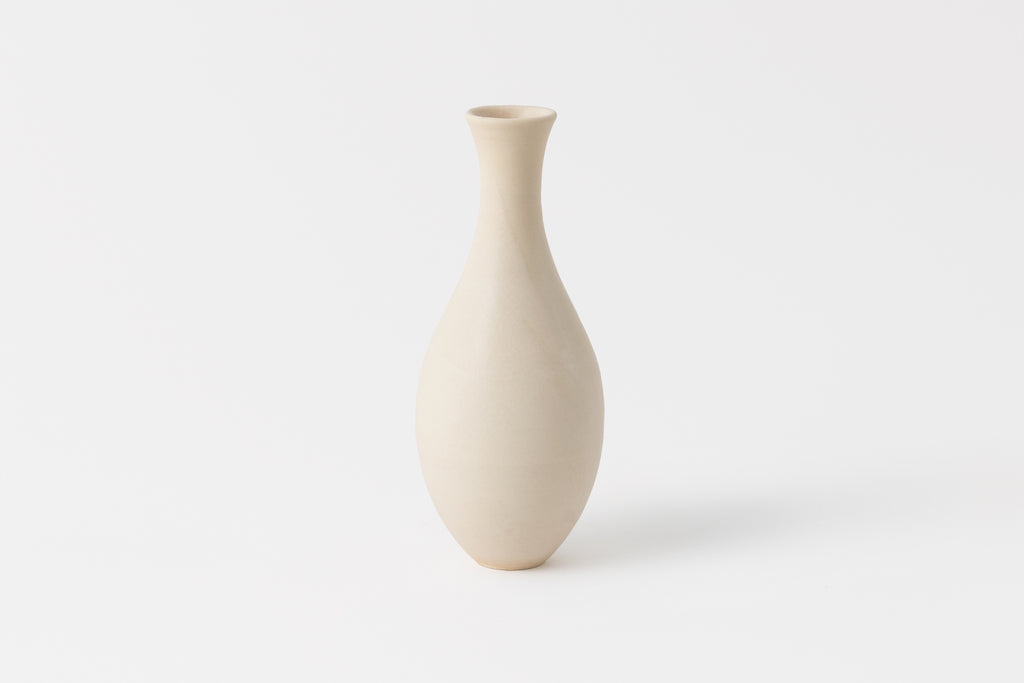 Small Flare Bottle Vase Blush Crackle