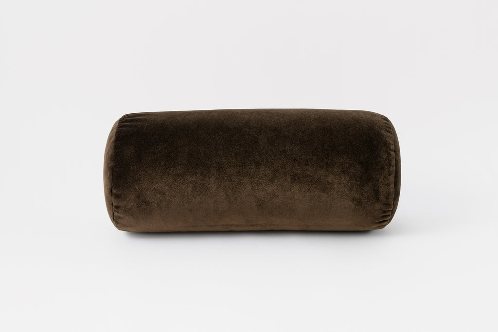 Green Bronze Velvet Bolster