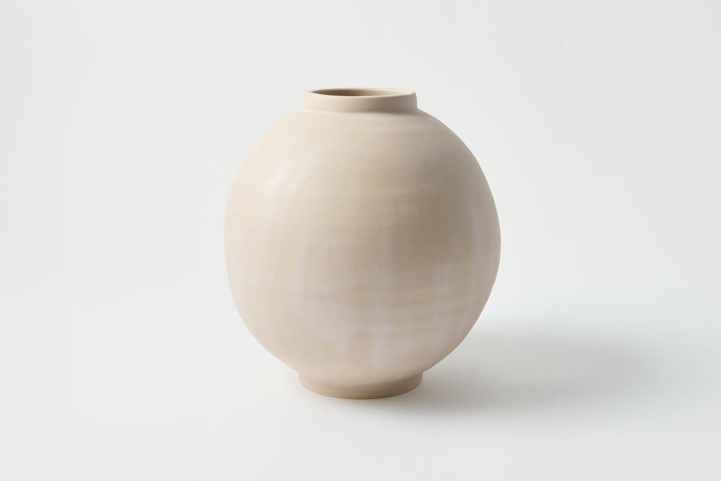 Moon Jar Vase in Abalone