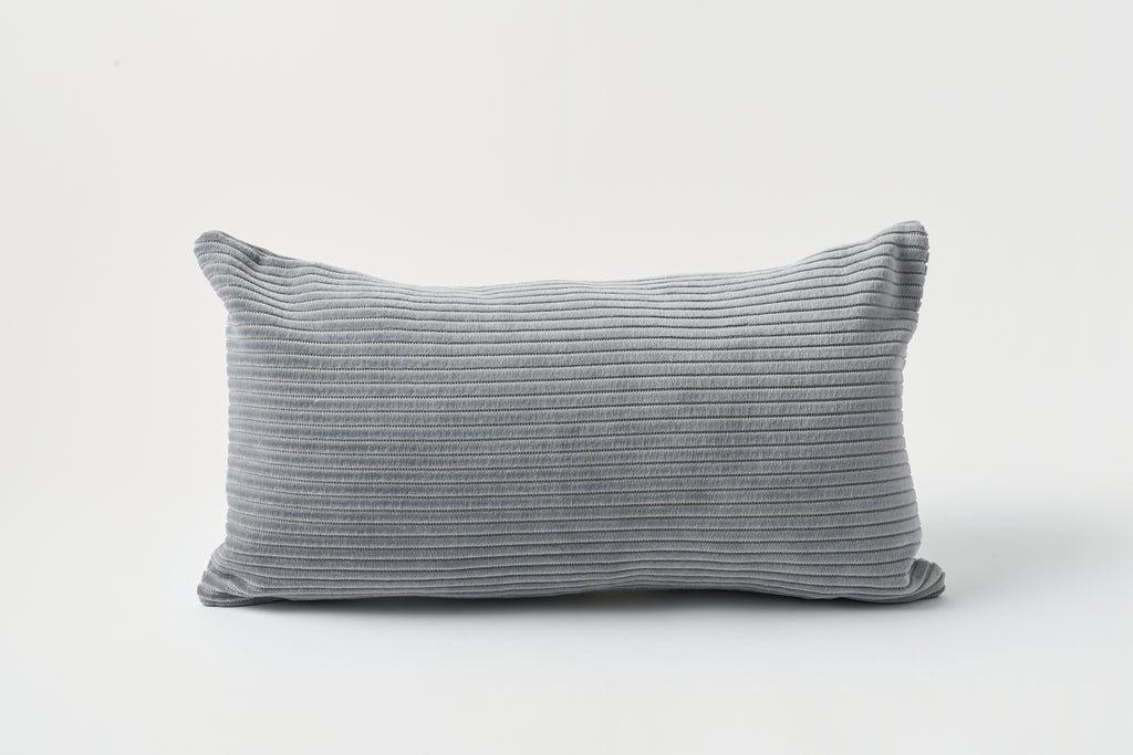Phlox Grey Blue Pillow 11 x 20