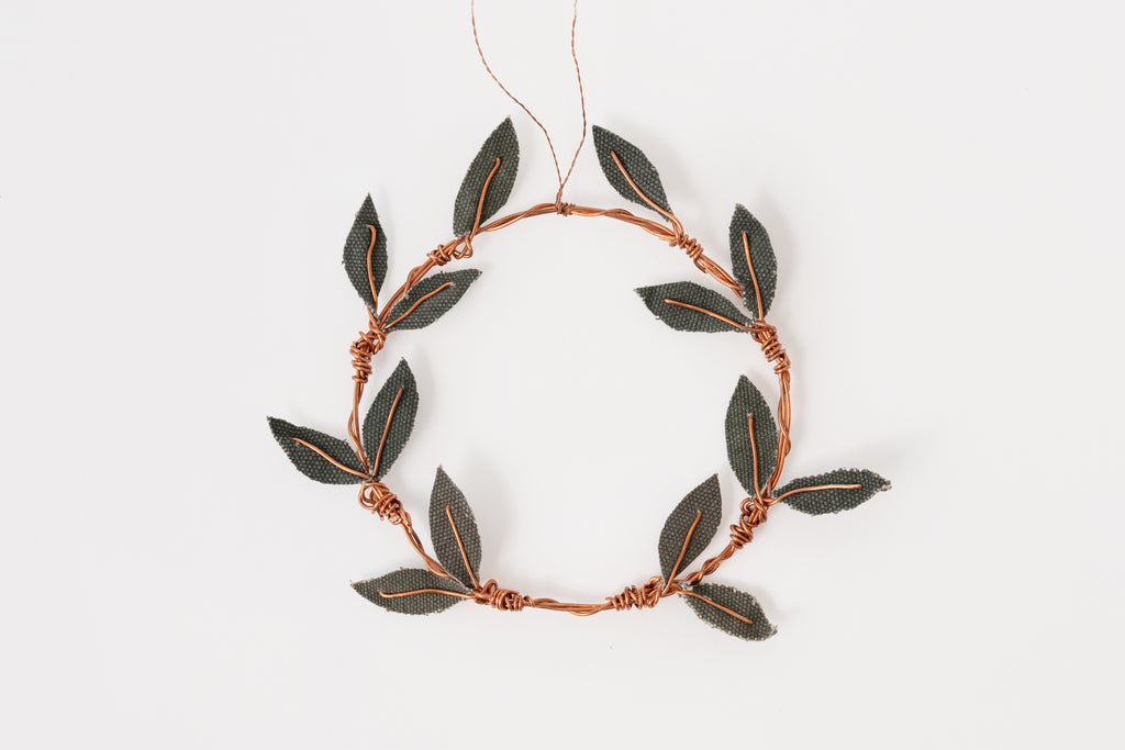 Olive Wreath Ornament