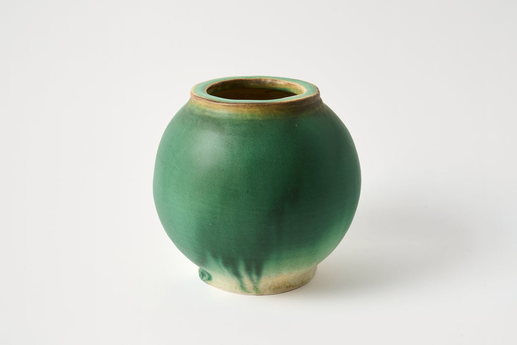 Bright Copper Round Vase