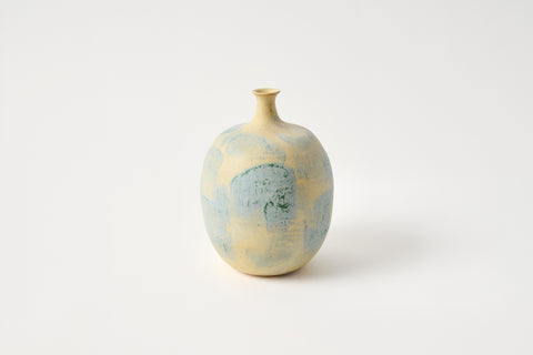 Nhãn Bud Vase - Egg Coffee with Moss