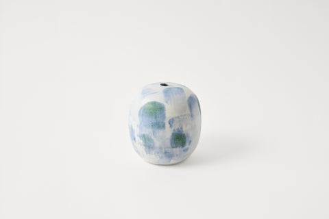 Sapoche Vase Small - Tea Dust with Moss