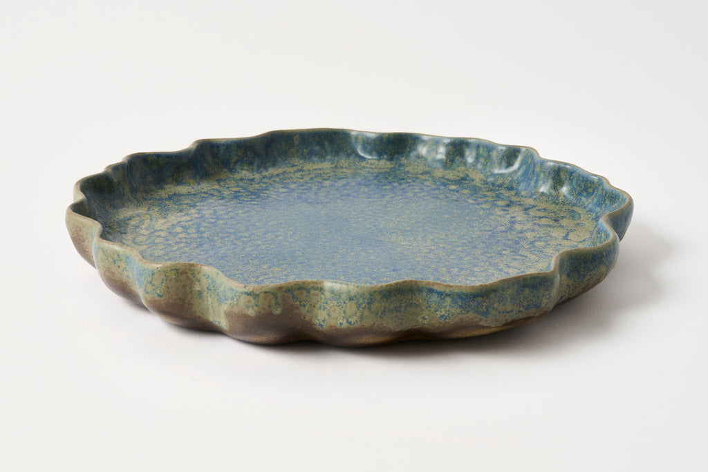 Wavy Blue Plate