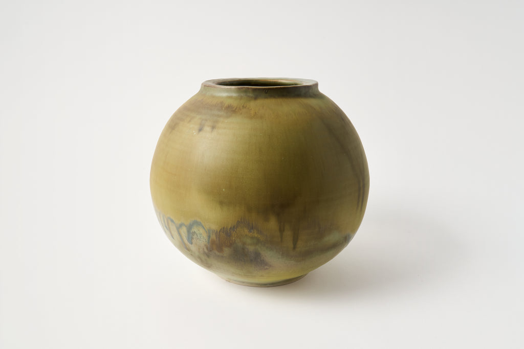 Butter Copper Round Vase