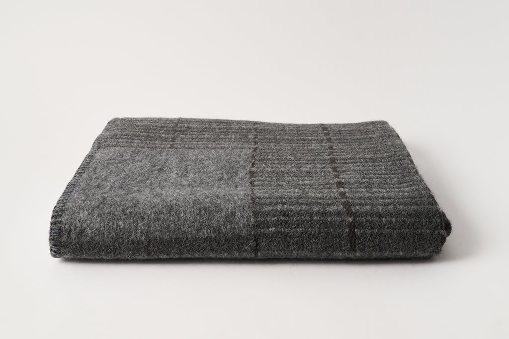 Grid Throw - Dark Grey