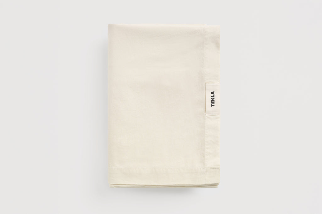 Percale Flat Sheet - Winter White