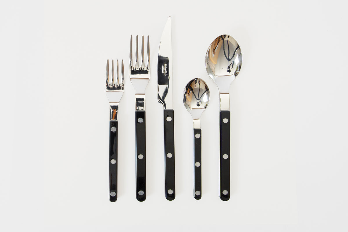 Black 5 Pc Bistrot Flatware
