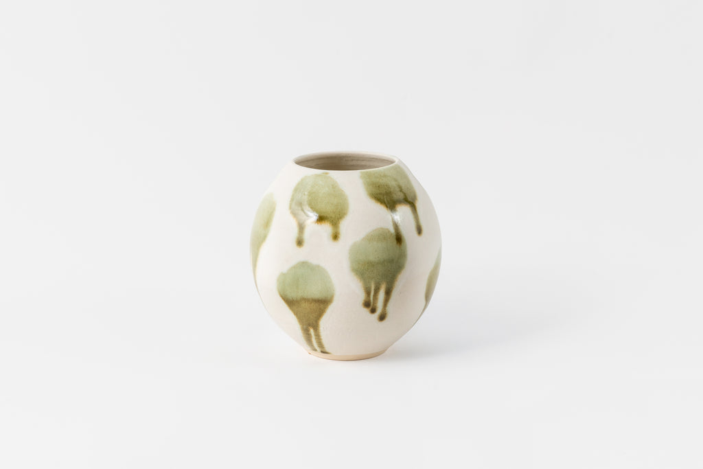 Splashed Ivory Vase G.